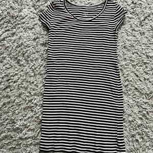 Mossimo Supply Co. Black and White Striped Top